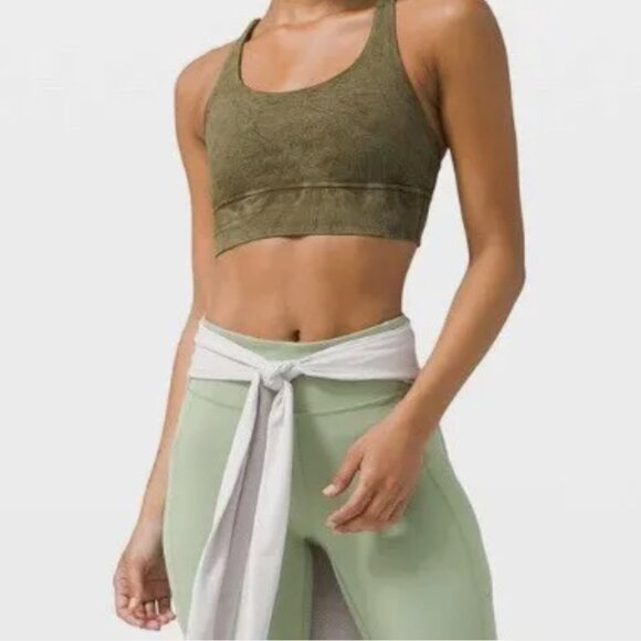 Lululemon Energy Bra Long Line Ice Dye Medium Support Size 2 - Picture 1 of 6